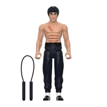 Super7 Bruce Lee The Warrior - 3.75" Bruce Lee Action Figure with Accessory Classic Movie Collectibl...