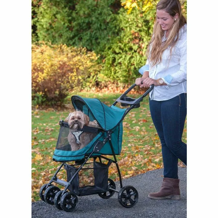 No-Zip Happy Trails Lite Pet Stroller for Cats & Dogs