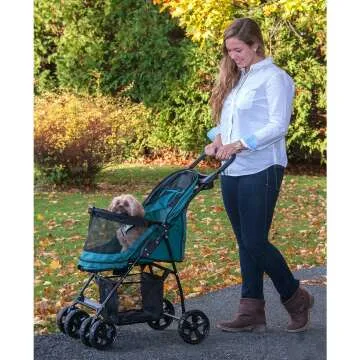 No-Zip Happy Trails Lite Pet Stroller for Cats & Dogs