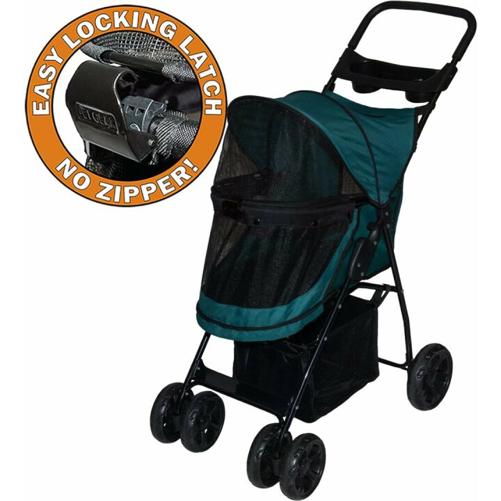No-Zip Happy Trails Lite Pet Stroller for Cats & Dogs