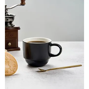 YHOSSEUN Stackable Coffee Mug Set – Chic and Functional
