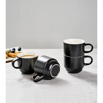 YHOSSEUN Stackable Coffee Mug Set – Chic and Functional