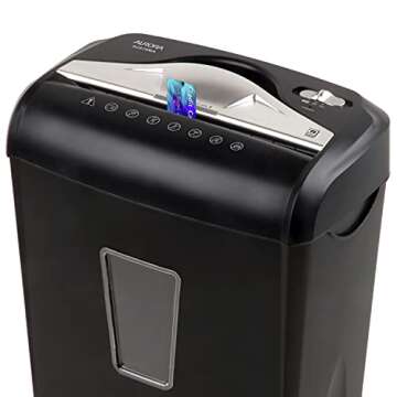 Aurora AU870MA High-Security Micro-Cut Shredder - 8-Sheet Capacity