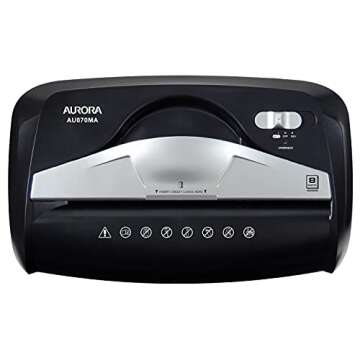 Aurora AU870MA Shredder - Secure 8-Sheet Micro-Cut