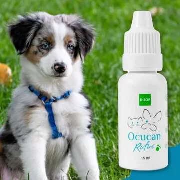 Ocucan Moisturizing Eye Drops for Dogs and Cats with Hyaluronic Acid. Lubricating Relief Artificial Tears for Dry Irritated Eyes for Pets. Multidose, 15 ml (0.50 Fl Oz)