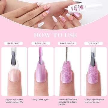 Arousar Gel Polish Swirl Thread Effect, 15ml Nude Rose Pink Fall Thanksgiving Day Color Soak Off Shell Gel Nail Polish, Quick Dry Nail UV LED Manicure Gel Nail Polish for Salon DIY at Home