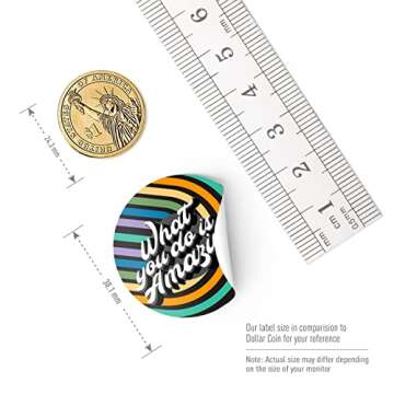 easykart labels 500 Reward Stickers for Kids,6 Assorted Designs, 1.5 Inch School Stickers - Teacher Supplies for Classroom, Potty Training Stickers and Motivational Stickers