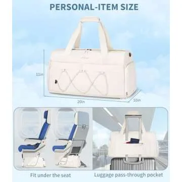 ETRONIK Gym Bag - Stylish Duffle with Wet Pocket