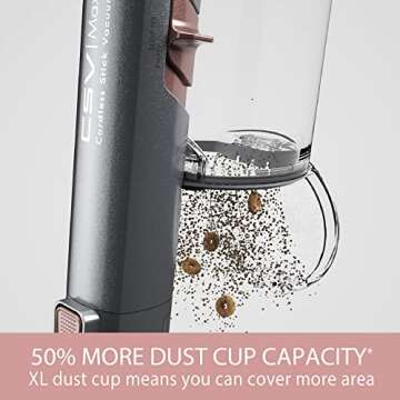 Kenmore DS4090 Brushless Cordless Stick 1L Capacity Lightweight Cleaner 2-Speed Power Suction LED He...