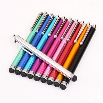 Universal 20-Pack Stylus Set for All Touch Screens - 10 Colors