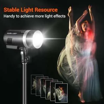 Godox AD300 Pro AD300Pro Outdoor Flash Strobe Light, 300Ws TTL HSS 1/8000s Studio Flash Monolight, 2600mAh Lithium Battery, 12W Modeling Lamp, Compatible for Canon Sony Nikon Fuji Olympus Panasonic