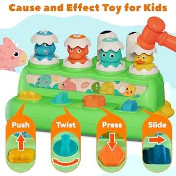 Pop Up Animal Toys for Early Learning and Fun