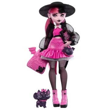 Monster High Draculaura Doll with Count Fabulous & Fun Accessories