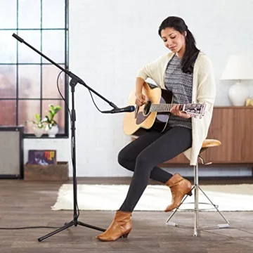 Amazon Basics Adjustable Microphone Stand - 85.75 inches