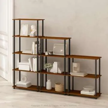 Furinno Turn-N-Tube 4-Tier Shelf Display Rack - Stylish Storage