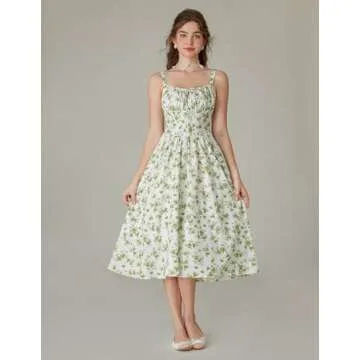 Scarlet Darkness Floral Corset Dress Light Summer Style