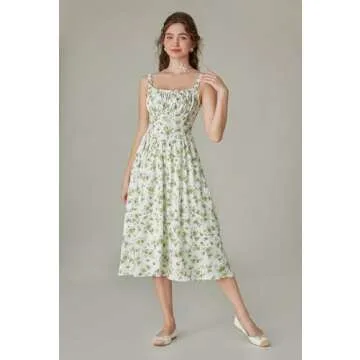 Scarlet Darkness Floral Corset Dress Light Summer Style