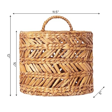 Artera Wicker Hanging Basket Eco-Friendly Plant Planter