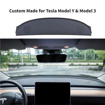 SOMAHEL Custom Fit Silicone Dashboard Cover for Tesla Model 3 & Y