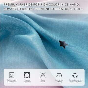 XiDi Dream Star Blackout Curtains for Kids Rooms