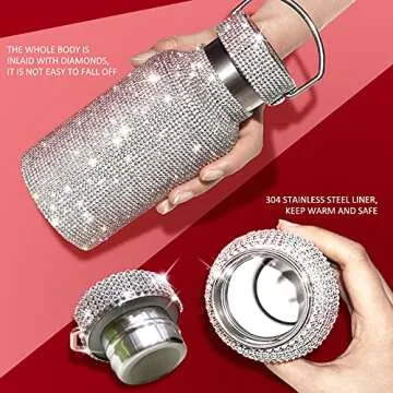 Stylish Diamond Insulated Water Bottle for Women