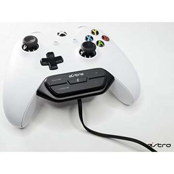 IENZA Bundle: AstroMixAmp M60 Cable Cord Adapter for Xbox One Audio/Chat Using AstroA10 or A40 Gaming Headset with Free IENZA Mic Windshield Cover (NOT for PS4)
