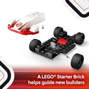 LEGO City F1 Race Car Building Toy for Kids 4+