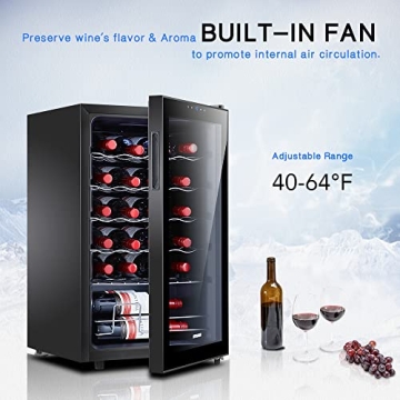 STAIGIS 24 Bottle Wine Cooler with Digital Control