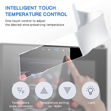 STAIGIS 24 Bottle Wine Cooler with Digital Control