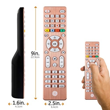 GE Backlit Buttons Universal Remote Control for All TVs