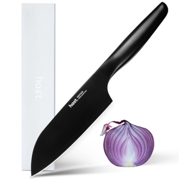 HAST 6-Inch Santoku Knife - Ultra-Sharp Japanese Chef Knife, Advanced Powder Steel, Lightweight, Erg...