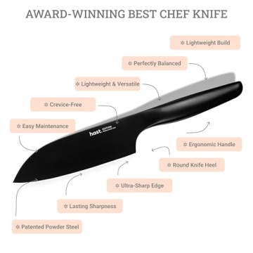 HAST 6-Inch Santoku Knife - Ultra-Sharp and Ergonomic