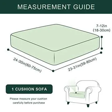 CHUN YI Soft Stretch Sofa Cushion Covers for All Seats