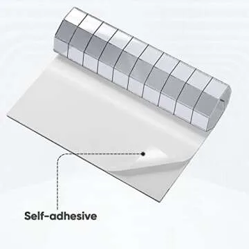 1500 PCS Self-Adhesive Mirror Mosaic Tiles for Crafts