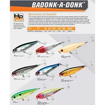 BOMBER Lures Badonk-A-Donk High Pitch Saltwater Grade, (4-Inch) - Silver Mullet, (BSWDTH4341)