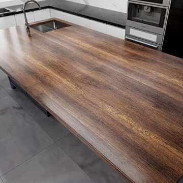 Decotalk Contact Paper Wood Grain Peel and Stick Vintage Wallpaper Self Adhesive Removable Waterproo...