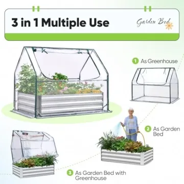 Versatile Quictent Raised Garden Bed & Greenhouse Kit