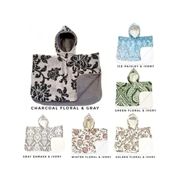 Kids Reversible Car Seat Poncho for Boys & Girls 3-5 Years