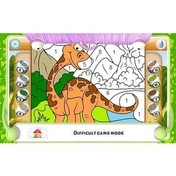 Paint by Numbers Dinosaurs - Fun Learning Adventure