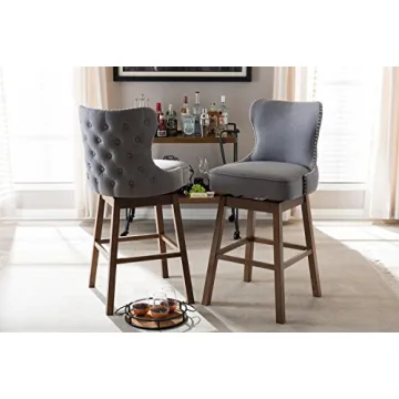 Baxton Studio Gradisca Stylish Upholstered Barstools