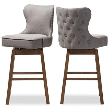 Baxton Studio Gradisca Stylish Upholstered Barstools