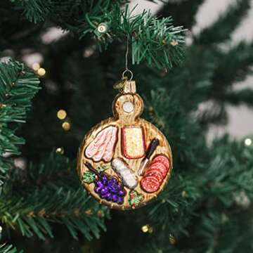 Old World Charcuterie Board Ornament for Holidays