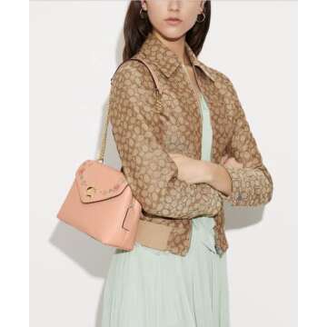 COACH Women's Tammie Shoulder Bag (Faded Blush Multi)
