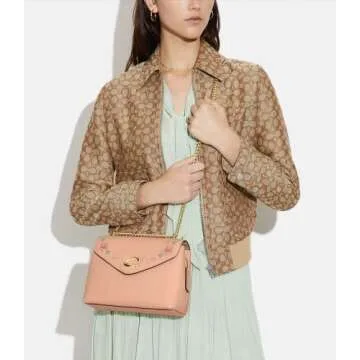 Stylish COACH Women's Tammie Shoulder Bag Faded Blush Multi
