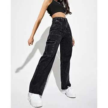Flvsun Women's High Waisted Cargo Pants | Y2K Style