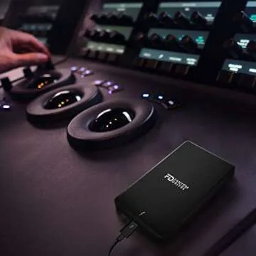 Fantom Drives - 4TB External 3D NAND TLC Portable Solid State Drive - Thunderbolt 3 & 4 USB 3.2 Type-C - 2800MB/s - Intel Certified -TB3X-2300N4TB