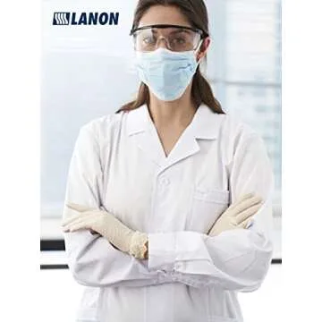 LANON Latex Disposable Gloves - Food Safe, Durable & Eco-Friendly