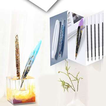 3 Pack Silicone Moulds for DIY Resin Ballpoint Pens