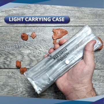 SE 12-Piece Stainless Steel Wax Carvers Set, Wax & Clay Sculpting Tools, Double Ended Carving Kit for Modeling, Sculpting and Shaping, Silver - DD312