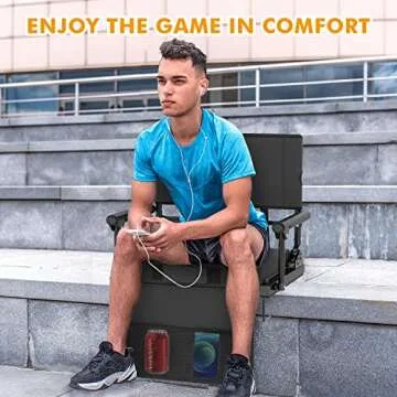 Comfortable Stadium Seats for Bleachers - 600 Lbs Rated